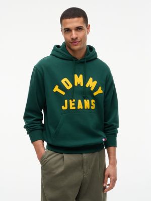 Tommy Jeans Tommy Arch Logo Hoodie, Velvet Green