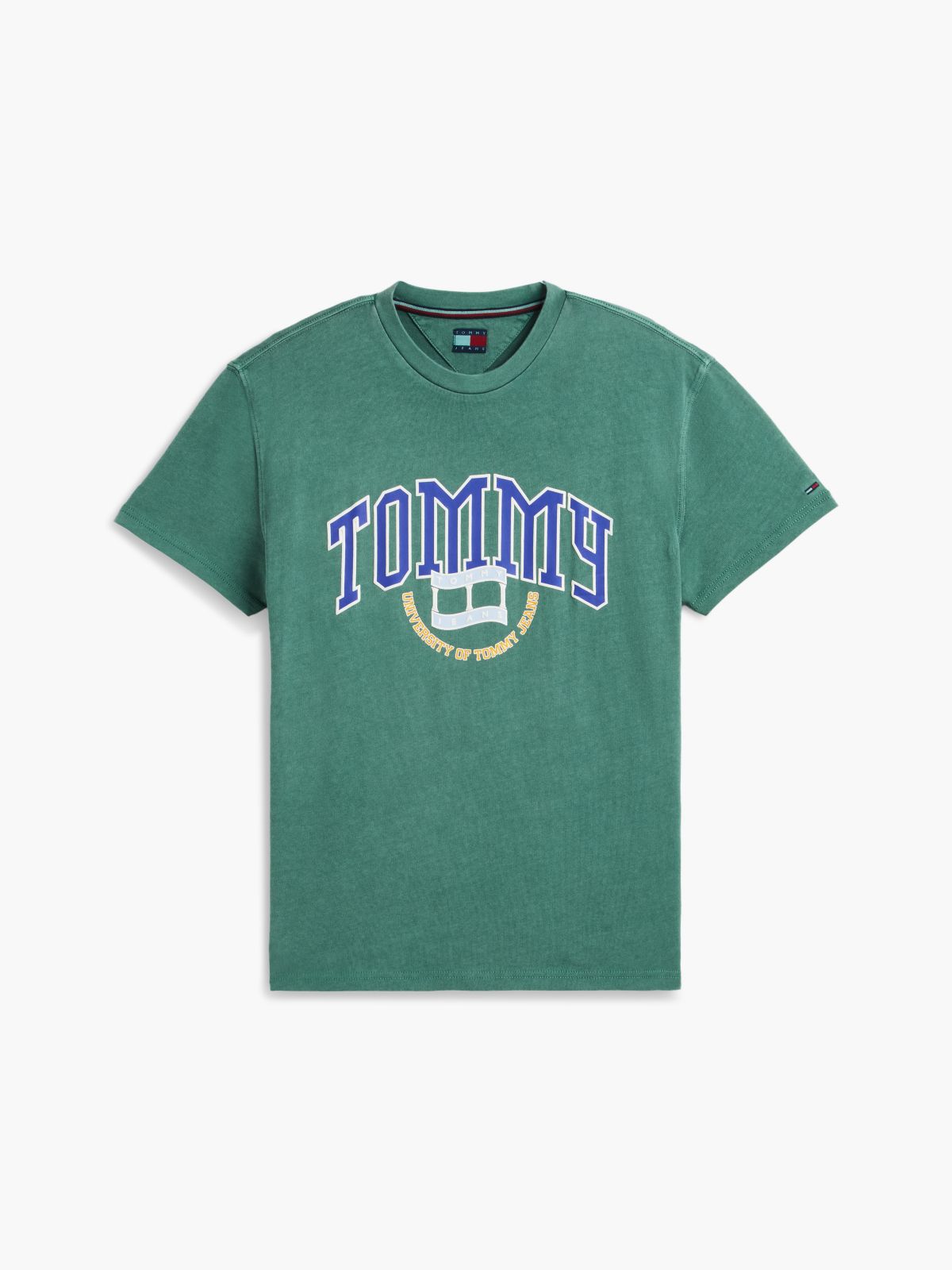 Tommy Jeans Varsity Logo T-Shirt — Velvet Green