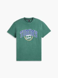 Tommy Jeans Varsity Logo T-Shirt — Velvet Green 5