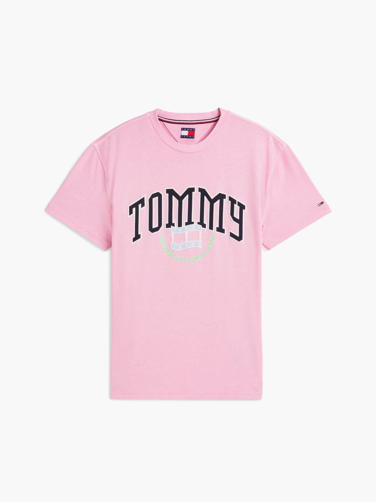 Tommy Jeans Varsity Logo T-Shirt — Rose Tea