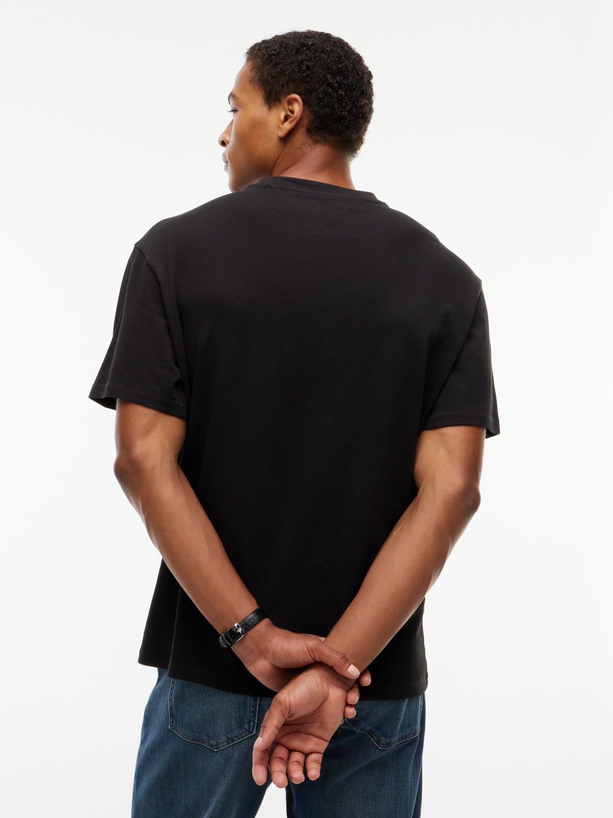 Tommy Jeans Shadow Logo T-Shirt — Black