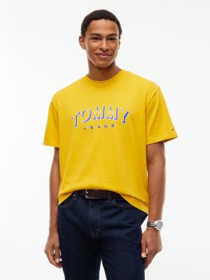 Tommy Jeans Shadow Logo T-Shirt, Countryside Yellow