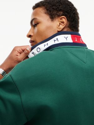 Мужские джинсы Tommy Hilfiger Tommy Jeans Flag Quarter-Zip Sweatshirt — фото 3