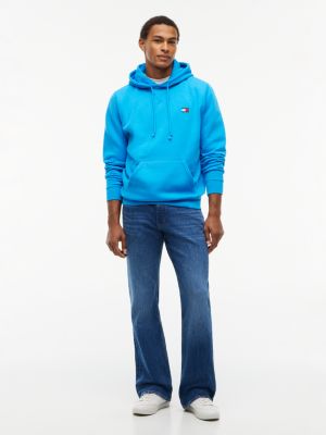 Мужское худи Tommy Jeans Badge, цвет: Синий — фото 2