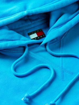 Мужское худи Tommy Jeans Badge, цвет: Синий — фото 6