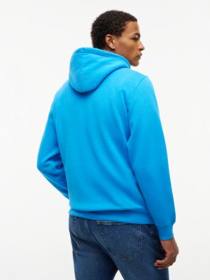 Мужское худи Tommy Jeans Badge, цвет: Синий — фото 4