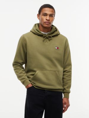 Tommy Jeans Badge Hoodie, Dark Greenery