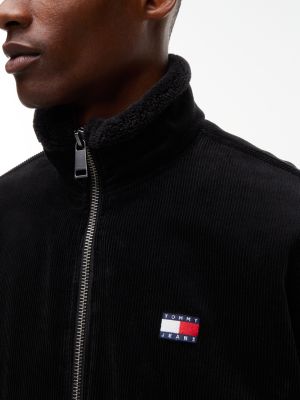 Мужская куртка Tommy Jeans Corduroy Zip, цвет: Чёрный — фото 3