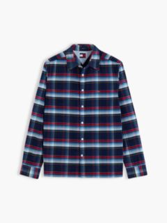 Tommy Jeans Check Corduroy Shirt — Blue Check 5