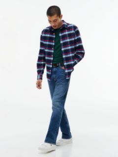 Tommy Jeans Check Corduroy Shirt — Blue Check 2