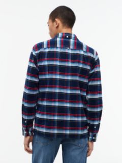 Tommy Jeans Check Corduroy Shirt — Blue Check 4