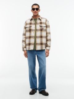 Tommy Jeans Check Overshirt — Sandy Beige 2