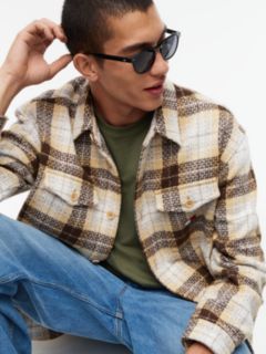 Tommy Jeans Check Overshirt — Sandy Beige 3