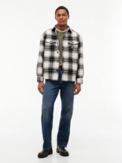 Tommy Jeans Check Overshirt — Black Check 2