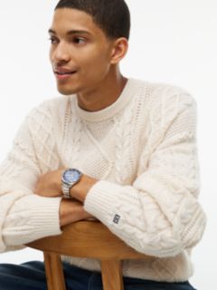 Tommy Jeans Cable Knit Wool Sweater — Cream 3