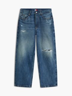 Tommy Jeans Distressed Baggy Jean — Denim Dark 5