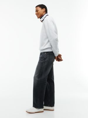 Мужские джинсы Tommy Jeans Loose Straight Jean, цвет: Джинсовый чёрный — фото 3