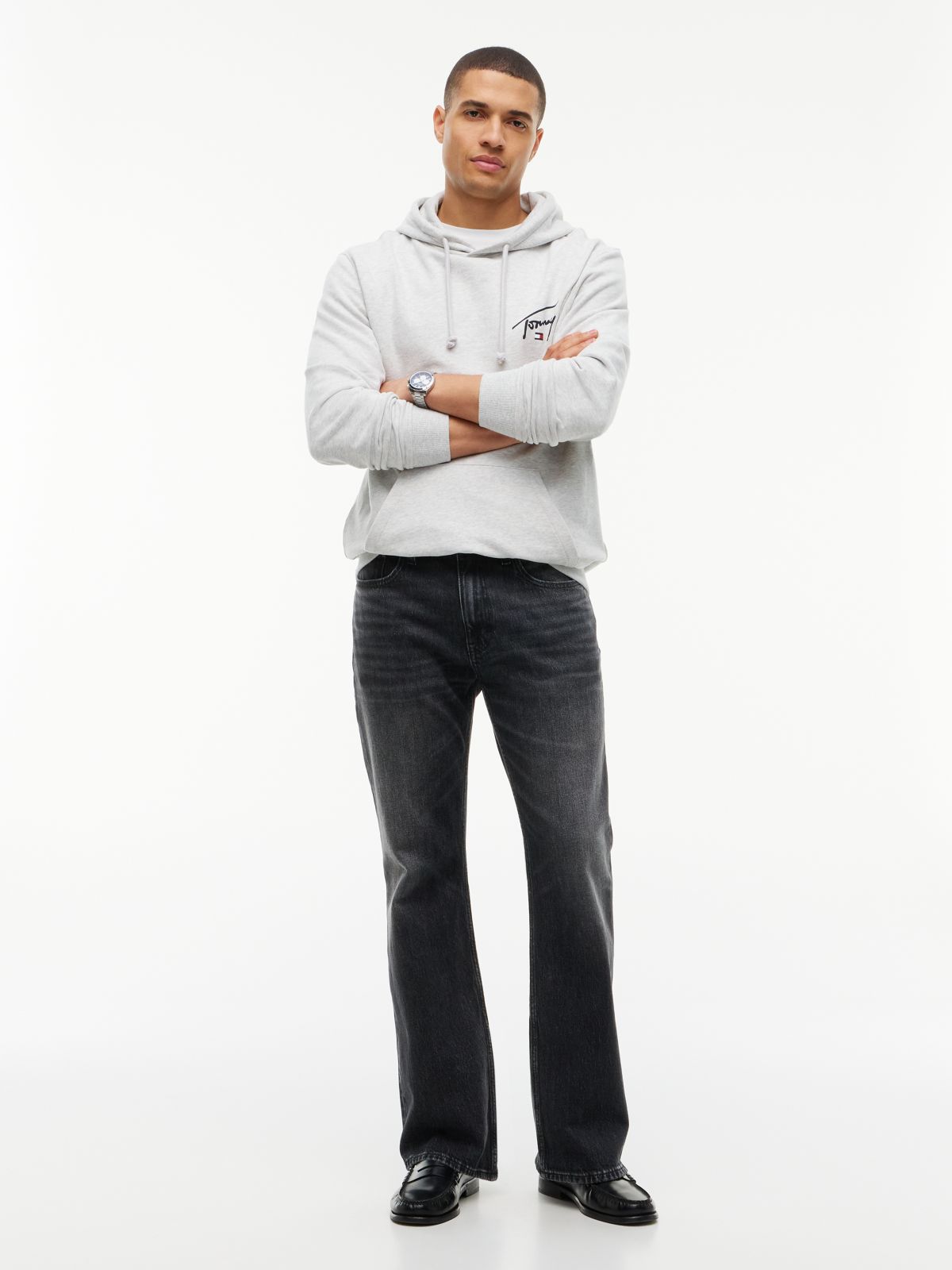 Tommy Jeans Slim Bootcut Jean — Black