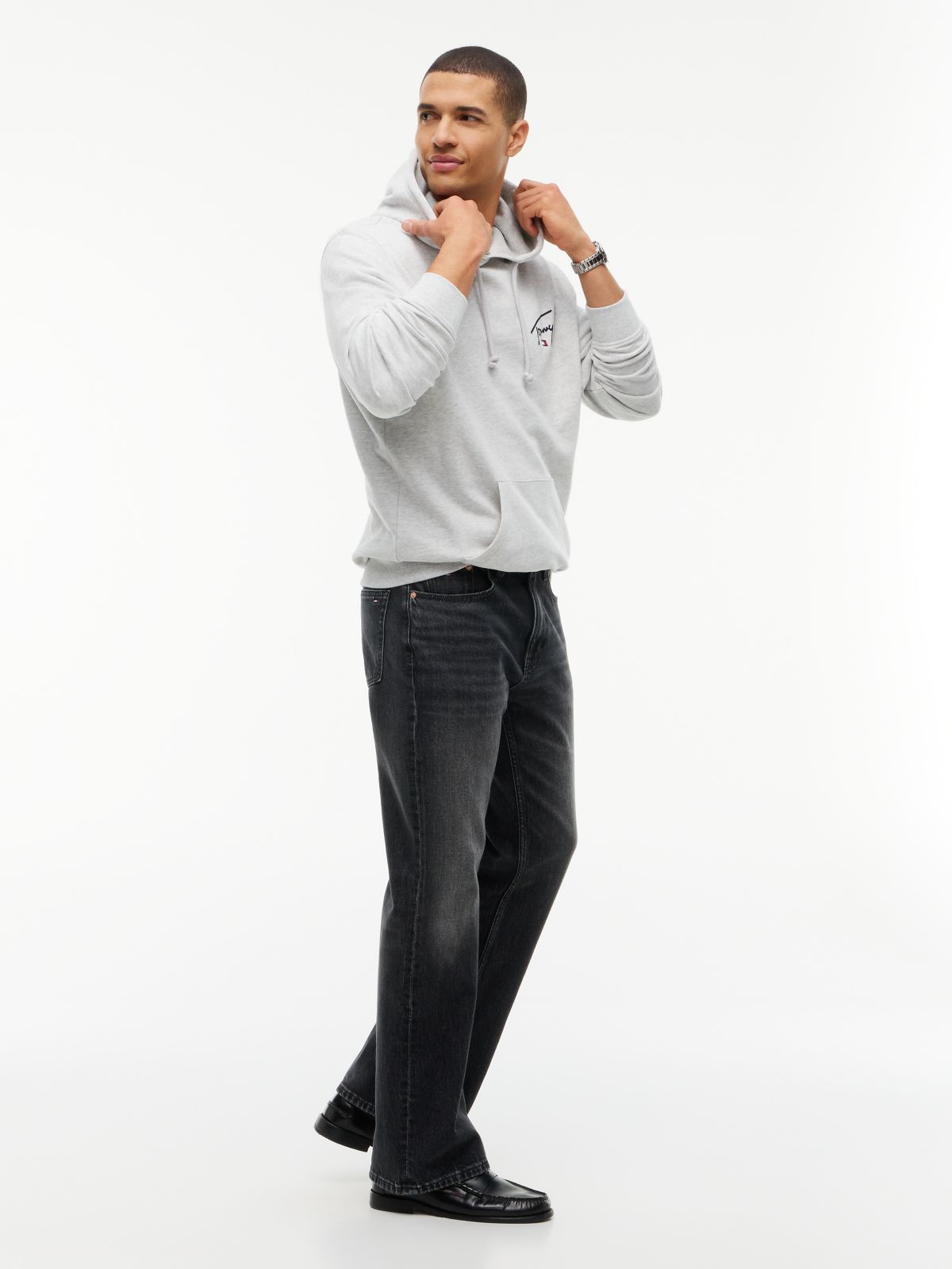 Tommy Jeans Slim Bootcut Jean — Black