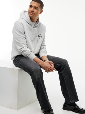 Мужские джинсы Tommy Jeans Slim Bootcut Jean, цвет: Чёрный — фото 5