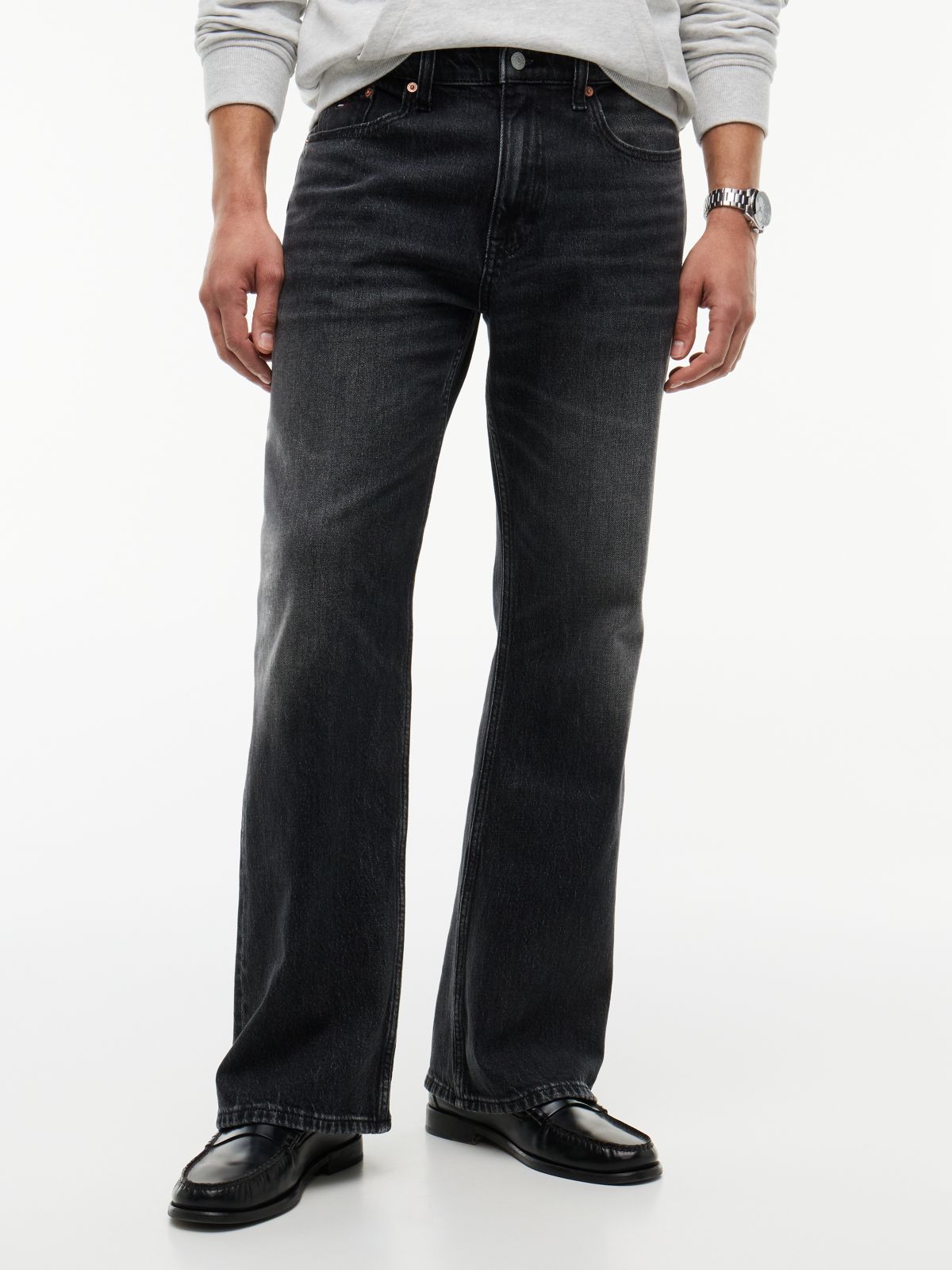 Tommy Jeans Slim Bootcut Jean — Black