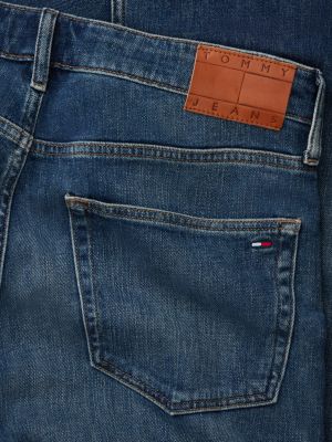 Мужские джинсы Tommy Jeans Slim Bootcut Jean, цвет: Джинсовый тёмный — фото 8