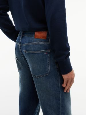 Мужские джинсы Tommy Jeans Slim Bootcut Jean, цвет: Джинсовый тёмный — фото 5