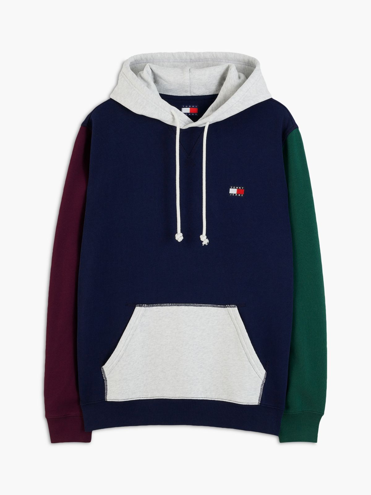 Tommy Jeans Bold Colorblock Hoodie — Blue Colorblock