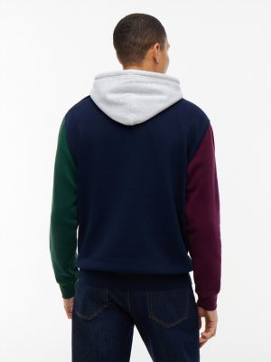 Мужское худи Tommy Jeans Bold Colorblock, цвет: Синий — фото 4
