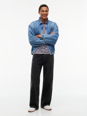 Мужские джинсы Tommy Jeans Baggy Jean, цвет: Джинсовый чёрный — фото 2