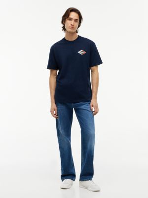 Мужская футболка Tommy Jeans Relaxed Back Logo, цвет: Тёмный синий — фото 2