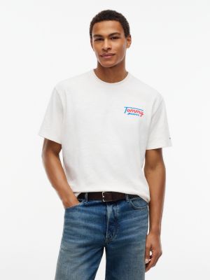 Tommy Jeans Relaxed Back Logo T-Shirt, Off White