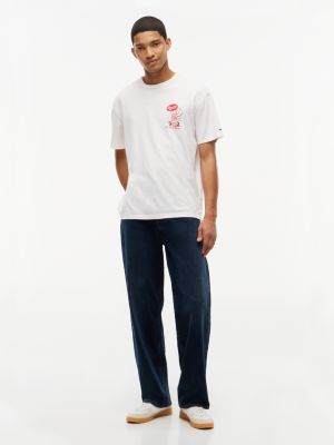 Мужская футболка Tommy Jeans Back Graphic, цвет: Молочный белый — фото 2