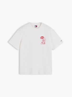 Мужская футболка Tommy Jeans Back Graphic, цвет: Молочный белый — фото 5