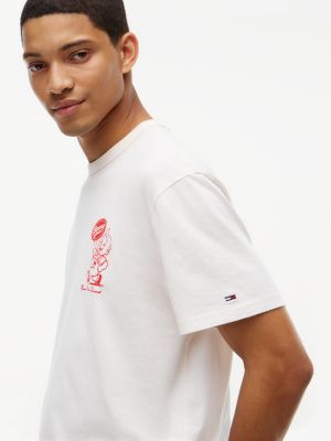 Мужская футболка Tommy Jeans Back Graphic, цвет: Молочный белый — фото 3