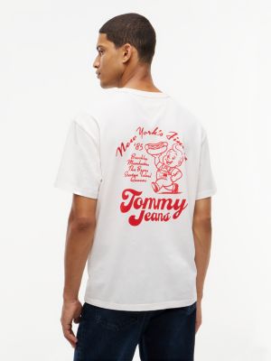Мужская футболка Tommy Jeans Back Graphic, цвет: Молочный белый — фото 4