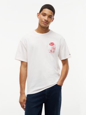 Мужская футболка Tommy Jeans Back Graphic, цвет: Молочный белый — фото 1
