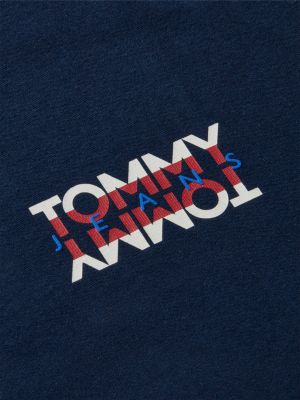 Мужская футболка Tommy Jeans Back Logo, цвет: Тёмный синий — фото 6