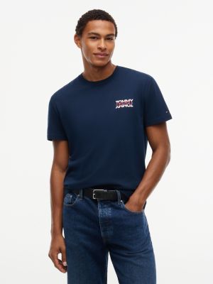 Мужская футболка Tommy Jeans Back Logo, цвет: Тёмный синий — фото 1