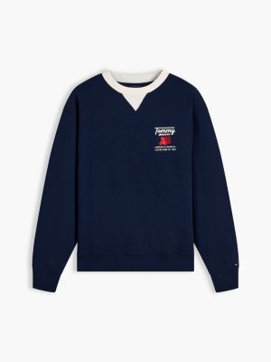 Мужская толстовка Tommy Jeans Pegasus Logo, цвет: Тёмный синий — фото 5