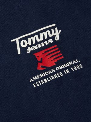 Мужская толстовка Tommy Jeans Pegasus Logo, цвет: Тёмный синий — фото 6