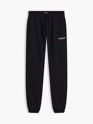 Мужские брюки Tommy Jeans Slim Fit Jogger Sweatpant, цвет: Чёрный — фото 5