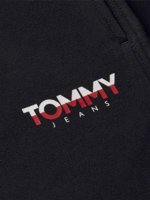 Мужские брюки Tommy Jeans Slim Fit Jogger Sweatpant, цвет: Чёрный — фото 6