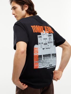 Мужская футболка Tommy Jeans Scoreboard Graphic, цвет: Чёрный — фото 3