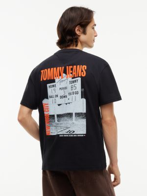 Мужская футболка Tommy Jeans Scoreboard Graphic, цвет: Чёрный — фото 4