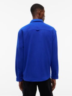 Tommy Jeans Logo Fleece Overshirt — Deep Marine 4