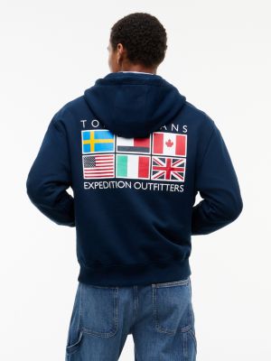 Мужские джинсы Tommy Hilfiger Tommy Jeans Multiflag Outdoor Logo Hoodie — фото 4