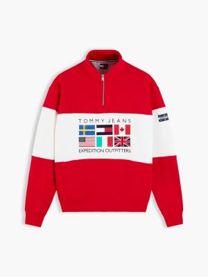 Мужские джинсы Tommy Hilfiger Tommy Jeans Multiflag Outdoor Logo Quarter-Zip — фото 5