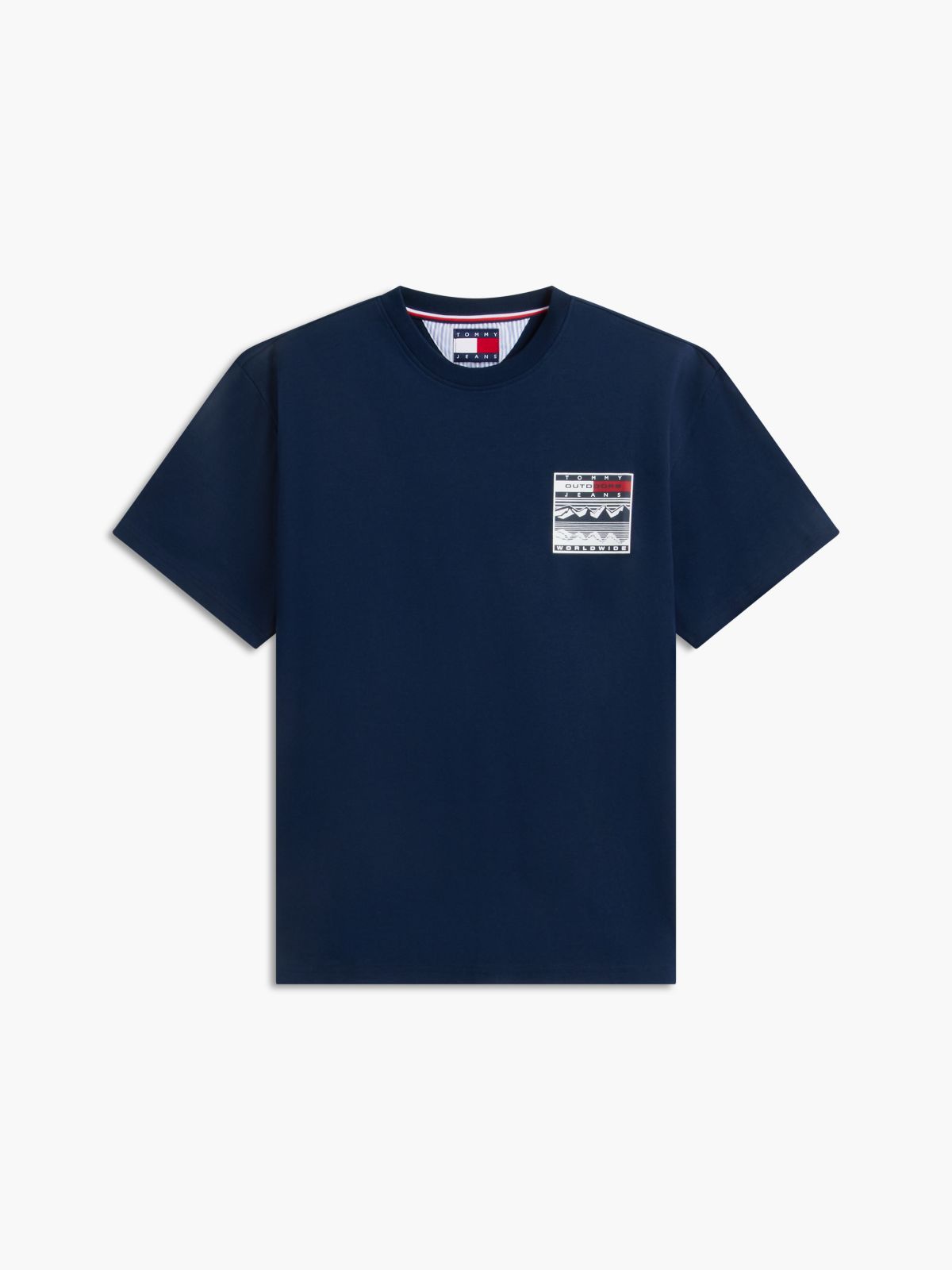 Tommy Jeans Relaxed Outdoor Logo T-Shirt — Dark Blue