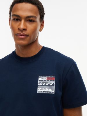 Мужские футболки Tommy Hilfiger Tommy Jeans Relaxed Outdoor Logo T-Shirt — фото 3